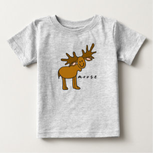 Moose Baby Top or T-Shirt (with base)