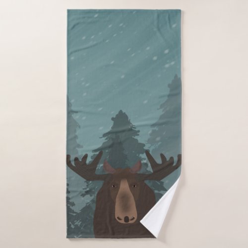 Moose Bath Towel