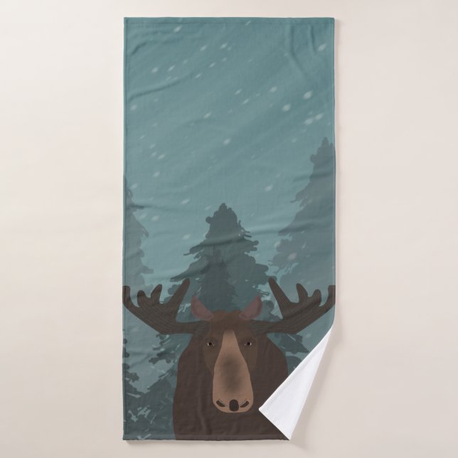 Moose Bath Towel (Bath Towel)