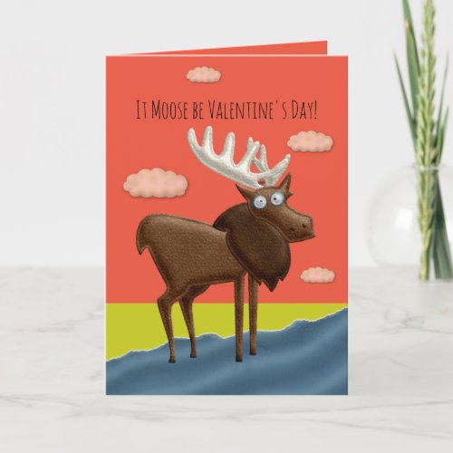 Moose Be Valentine Card