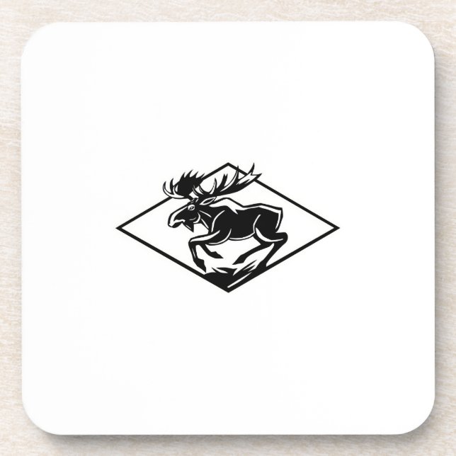 Moose  beverage coaster (Front)