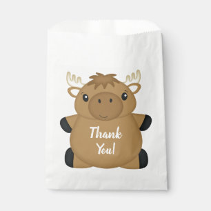 Moose Birthday Party Favor Bag