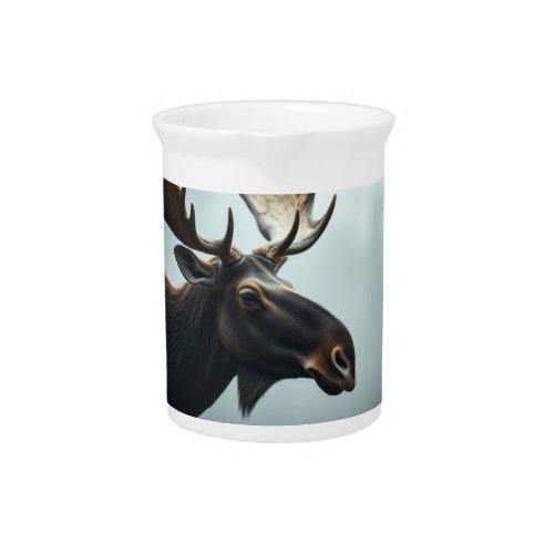 Moose blue design  beverage pitcher