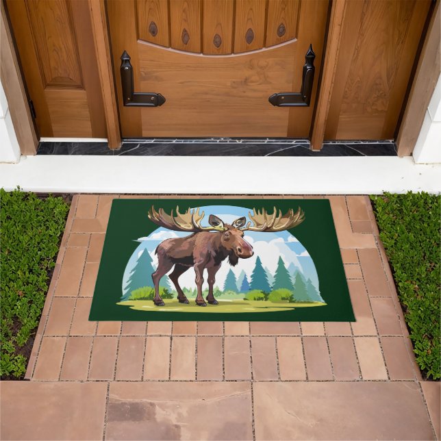 Moose buck doormat (Outdoor)