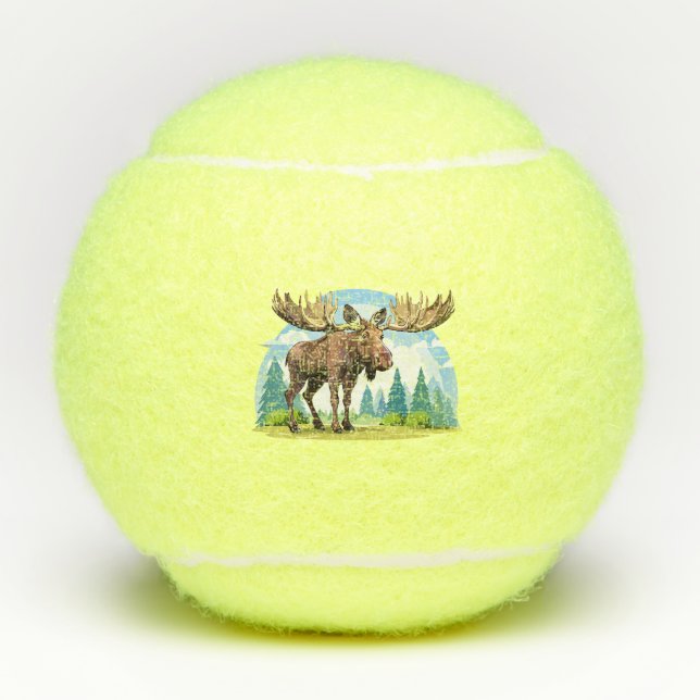 Moose buck tennis balls (Front)