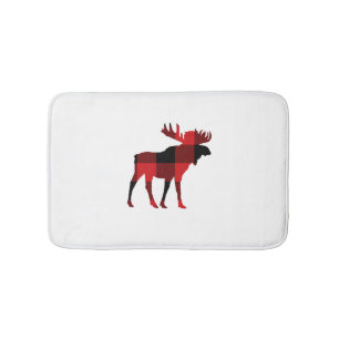 Moose Buffalo Check Mountain Living Bath Mat