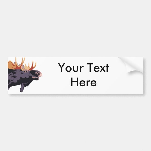 MOOSE BUMPER STICKER (Front)