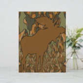 Moose Camouflage Invitations (Standing Front)