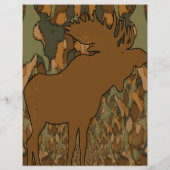 Moose Camouflage Invitations (Back)