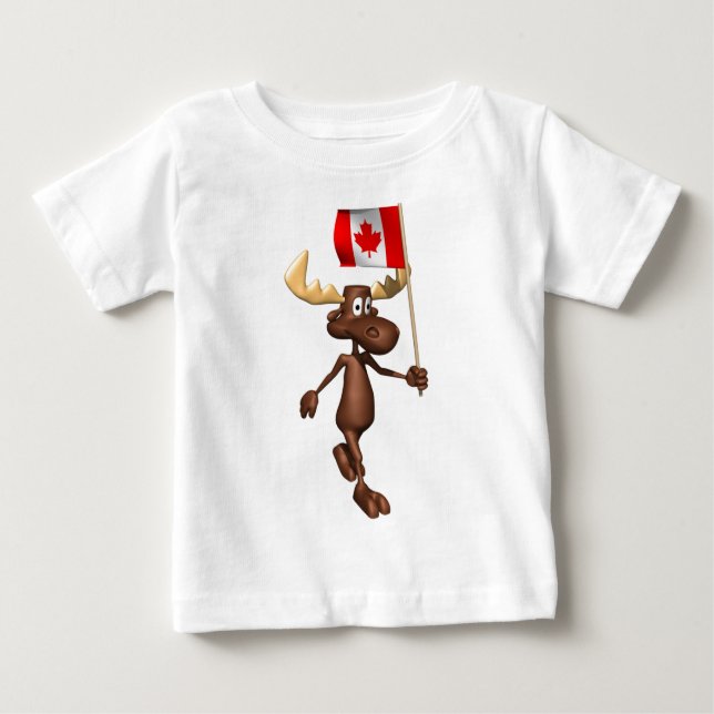 Moose Canada Baby T-Shirt (Front)