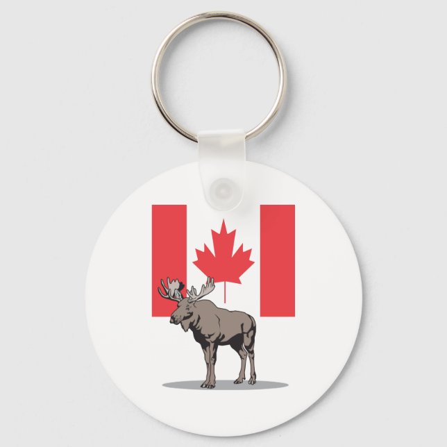Moose Canada Keychain (Front)