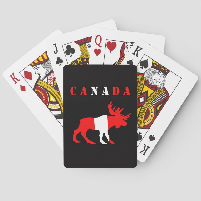 moose canada poker cards (Back)