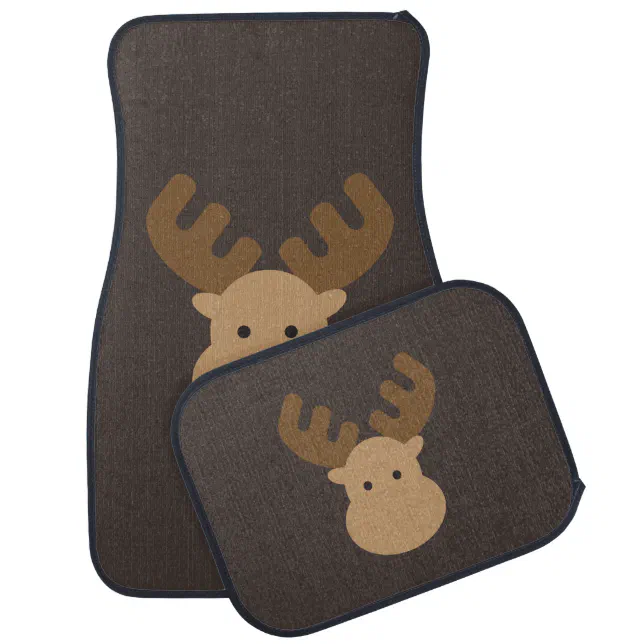 Moose Car Mat Set | Zazzle
