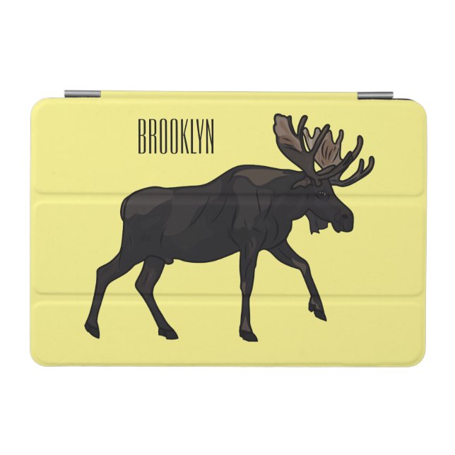 Moose cartoon illustration iPad mini cover (Horizontal)