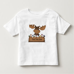 Moose Christmas (customizable) Toddler T-shirt