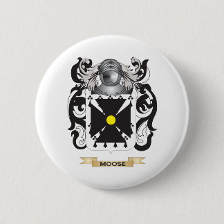 Moose Coat of Arms (Family Crest) Pinback Button