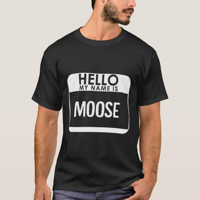 Moose Costume  Fun Easy Halloween Outfit Animal T-Shirt (Front)