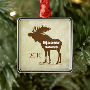 Moose Country Christmas Ornament