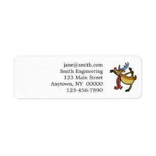 Moose dancing cartoon   choose background color label