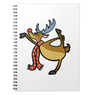 Moose dancing cartoon choose background color notebook