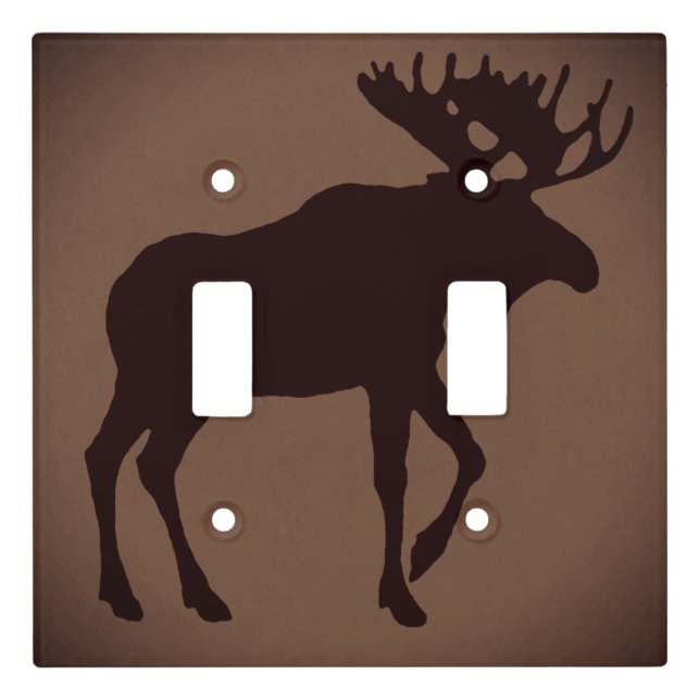 Moose Design by Leslie Harlow Light Switch Cover (Front)