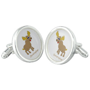 Moose Design Personalised Cufflinks