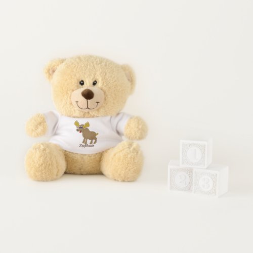 Moose Design Teddy Bear