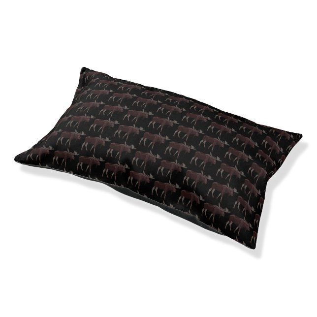 Moose Dog Bed Canada Moose Dog Bed Customize (Angled)
