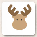 Moose Drink Coaster<br><div class="desc">moose animal cute kawaii canada</div>