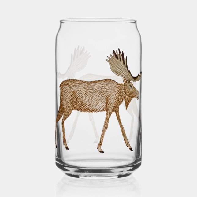 Moose Drinking Glass (Front)