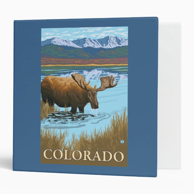 Moose DrinkingColorado Binder (Front/Inside)