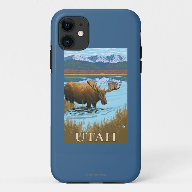 Moose DrinkingUtah Case-Mate iPhone Case (Back)