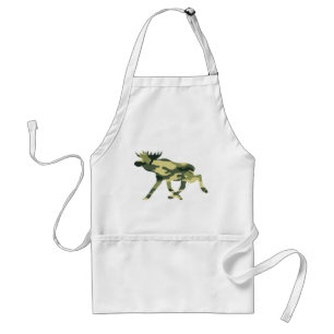 Moose / Elk Woodland Camouflage / Camo Adult Apron
