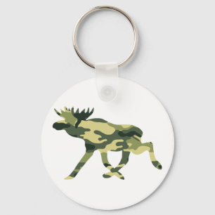 Moose / Elk Woodland Camouflage / Camo Keychain