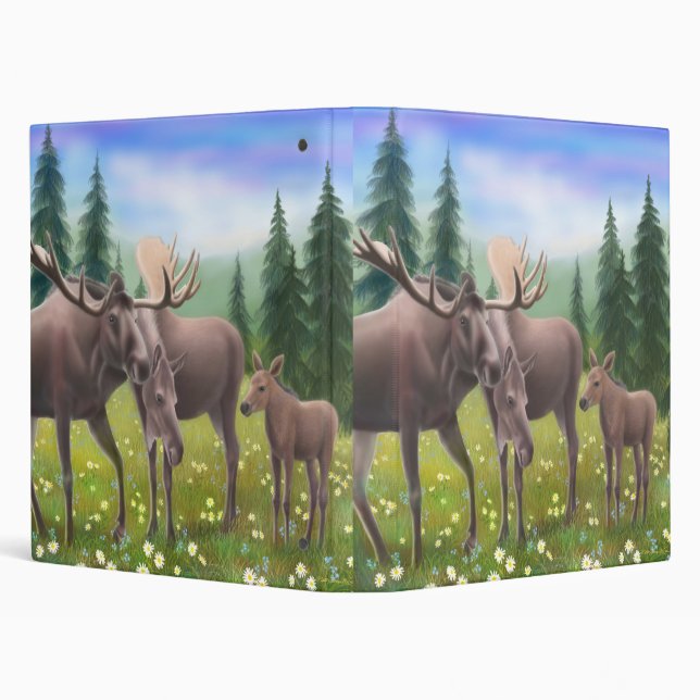 Moose Family Avery Binder (Background)