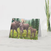 Moose Family Greeting Card | Zazzle