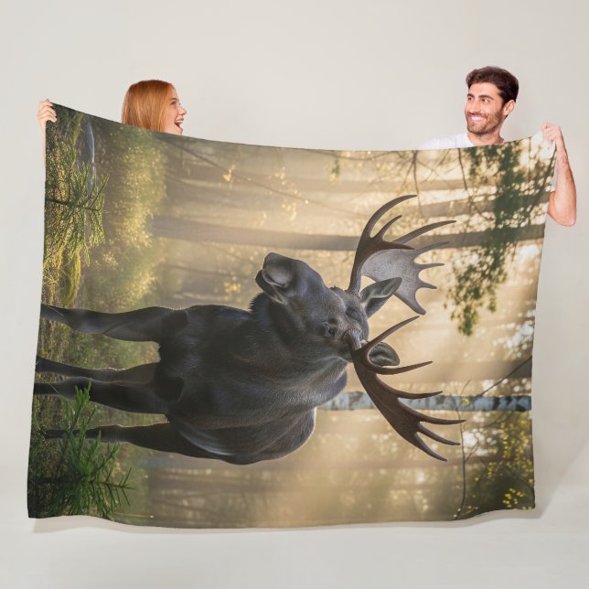 Moose & Forest Nature Blanket – Cozy Wildlife  (In Situ)