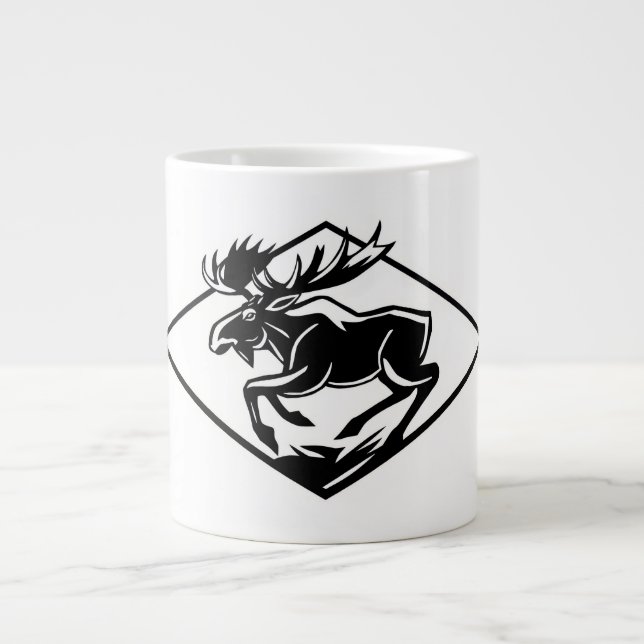 Moose  giant coffee mug (Front)