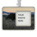 Moose Grazing at Sunrise at Grand Teton Christmas Ornament