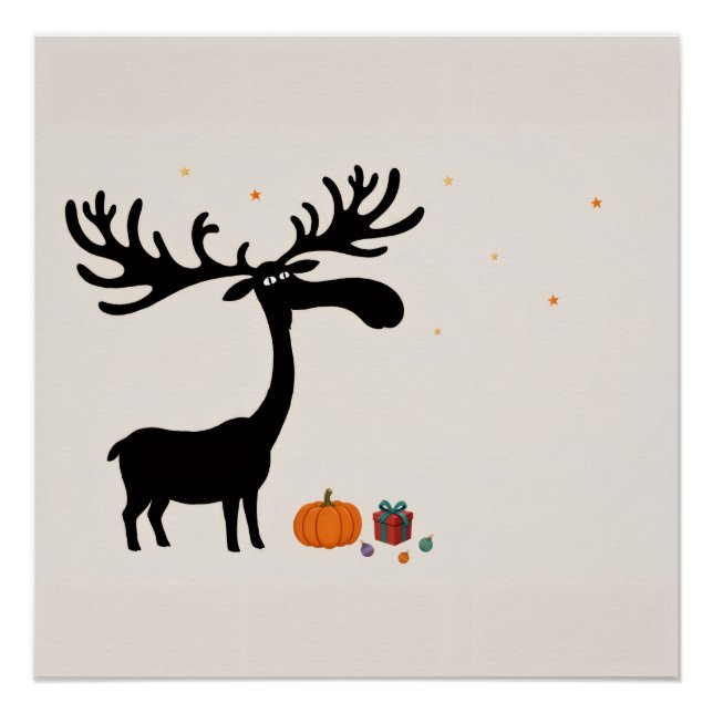 Moose Halloween Poster (Front)