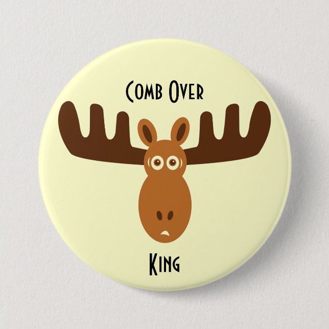 Moose Head_Comb Over King Button (Front)