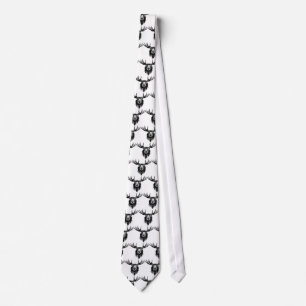 Moose head neck tie