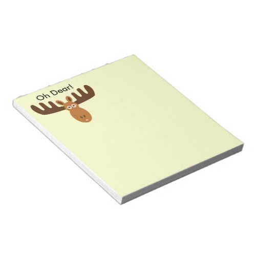 Moose Head_Oh Dear custom Things To Do List Notepad