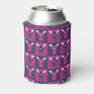 Moose Head Pop Art can & bottle coolers