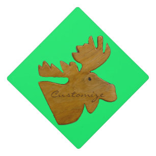 Moose Head Thunder_Cove Graduation Cap Topper