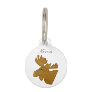Moose Head Thunder_Cove Pet ID Tag