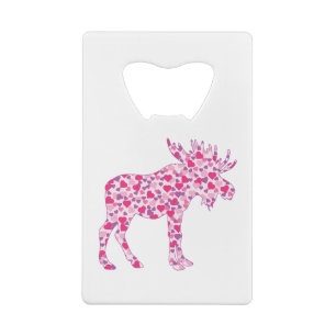 Moose-Hearts Credit Card Bottle Opener