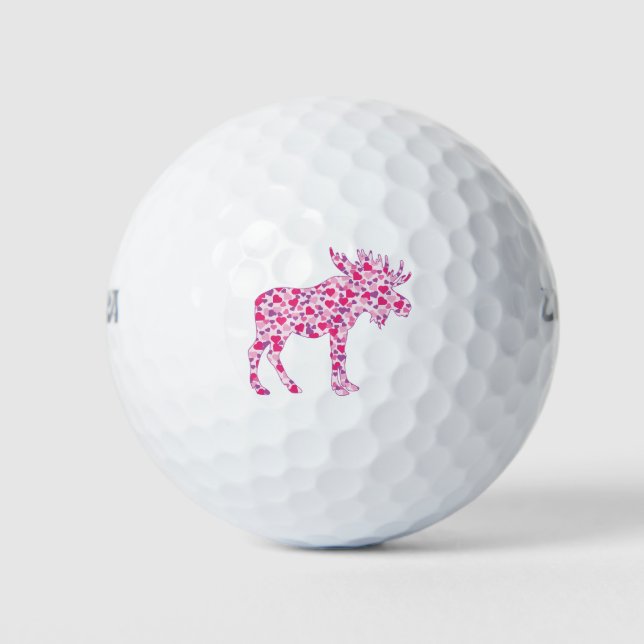 Moose-Hearts Golf Balls (Front)