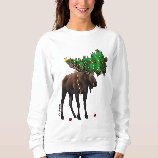 Moose holiday sweatshirt (Front)