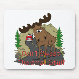 Moose humor mouse pad